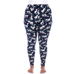 Plus Size White Mark Printed Leggings -Adidas shop 5218579 Navy Cat