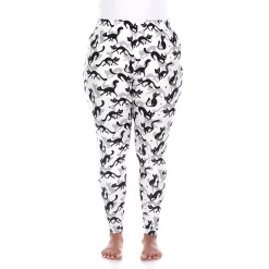 Plus Size White Mark Printed Leggings -Adidas shop 5218579 White Cat