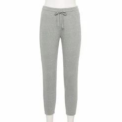 Women's Sonoma Goods For Life® Cinched Knit Jogger Pants -Adidas shop 5225497 Gray Nep