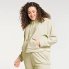 Plus Size FLX Waffle Crop Hoodie -Adidas shop 5225832 Sand Trap