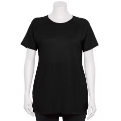 Plus Size Tek Gear® High Slit Tunic Tee 18 Plus Size Tek Gear® High Slit Tunic Tee -Adidas shop 5227026 Black