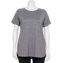 Plus Size Tek Gear® High Slit Tunic Tee 17 Plus Size Tek Gear® High Slit Tunic Tee -Adidas shop 5227026 Charcoal