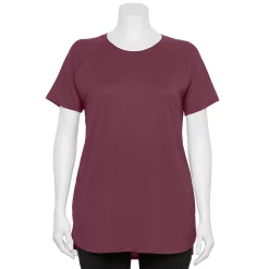 Plus Size Tek Gear® High Slit Tunic Tee 15 Plus Size Tek Gear® High Slit Tunic Tee -Adidas shop 5227026 Night Sangria