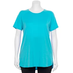 Plus Size Tek Gear® High Slit Tunic Tee 23 Plus Size Tek Gear® High Slit Tunic Tee -Adidas shop 5227026 Tremendous Teal