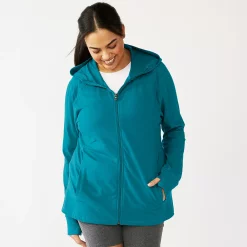 Plus Size Tek Gear® Essential Hooded Jacket -Adidas shop 5227131 Spectacular Teal