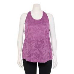 Plus Size Tek Gear® Racerback Tank 16 Plus Size Tek Gear® Racerback Tank -Adidas shop 5227178 Orchid Burnout