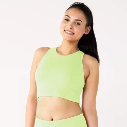 Tek Gear® Essential Low-Impact Longline Sports Bra -Adidas shop 5232451 Brisk Mint