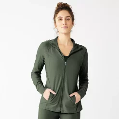 Women's Tek Gear® Essential Hooded Jacket -Adidas shop 5232469 Esta Olive
