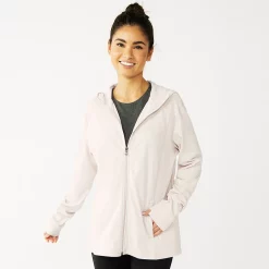 Women's Tek Gear® Essential Hooded Jacket -Adidas shop 5232469 Natural Scallop