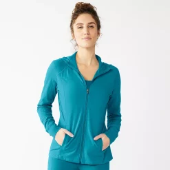 Women's Tek Gear® Essential Hooded Jacket -Adidas shop 5232469 Spectacular Teal