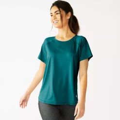 Women's Tek Gear® Core Crewneck Tee -Adidas shop 5232488 Night Life Teal