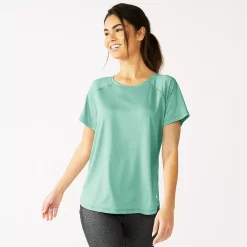 Women's Tek Gear® Core Crewneck Tee -Adidas shop 5232488 Shy Green