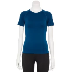 Women's Tek Gear® Seamless Short Sleeve Tee 16 Women's Tek Gear® Seamless Short Sleeve Tee -Adidas shop 5232491 Blue Crayon