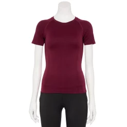 Women's Tek Gear® Seamless Short Sleeve Tee 15 Women's Tek Gear® Seamless Short Sleeve Tee -Adidas shop 5232491 Night Sangria