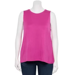 Plus Size Nine West Essential Easy High-Neck Tank 23 Plus Size Nine West Essential Easy High-Neck Tank -Adidas shop 5234070 Raspberry Soda