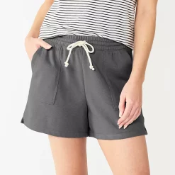 Women's Sonoma Goods For Life® French Terry Sweat Shorts -Adidas shop 5234547 Dark Gray