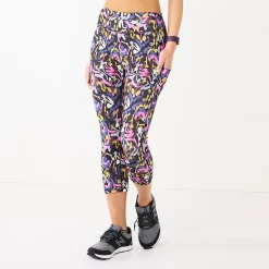 Petite Tek Gear® Core High-Waisted Capri Leggings -Adidas shop 5236295 Black Shapes