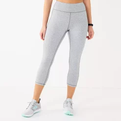 Petite Tek Gear® Core High-Waisted Capri Leggings -Adidas shop 5236295 Gray