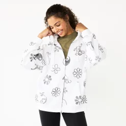 Juniors' SO® Oversized Zip-Up Hoodie -Adidas shop 5236393 Gray Yin And Yang