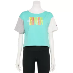 Women's Champion® Colorblock Crop Tee