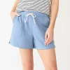 Petite Sonoma Goods For Life® French Terry Sweat Shorts -Adidas shop 5241314 Gear Blue