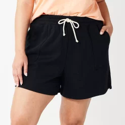 Plus Size Sonoma Goods For Life® French Terry Sweat Shorts 8 Plus Size Sonoma Goods For Life® French Terry Sweat Shorts -Adidas shop 5241778 Black