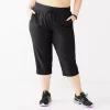 Plus Size Tek Gear® Essential Straight-Leg Capris -Adidas shop 5242843 Black