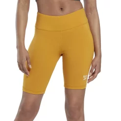 Women's Reebok Identity Brushed Cotton 12-in. Bike Shorts -Adidas shop 5243597 Bright Ochre