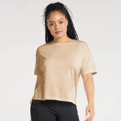 Women's FLX Core Drop-Shoulder Tee 15 Women's FLX Core Drop-Shoulder Tee -Adidas shop 5245312 Leisure Beige