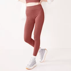 Juniors' SO® Seamless 7/8 Leggings -Adidas shop 5246938 Inspire Mauve