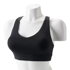 Tek Gear® Core Medium-Impact V-Neck Sports Bra -Adidas shop 5256799 Black