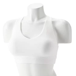 Tek Gear® Core Medium-Impact V-Neck Sports Bra -Adidas shop 5256799 White