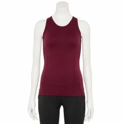 Women's Tek Gear® Seamless Racerback Tank -Adidas shop 5256946 Night Sangria