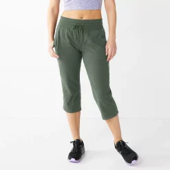 Women's Tek Gear® Essential Straight-Leg Workout Capris -Adidas shop 5257893 Esta Olive