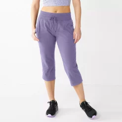 Women's Tek Gear® Essential Straight-Leg Workout Capris -Adidas shop 5257893 Grape Yard