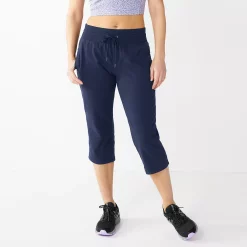 Women's Tek Gear® Essential Straight-Leg Workout Capris -Adidas shop 5257893 Navy Romance