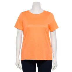 Plus Size Sonoma Goods For Life® Everyday Crewneck Tee -Adidas shop 5259072 Apricot Harvest