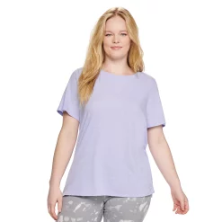 Plus Size Sonoma Goods For Life® Everyday Crewneck Tee -Adidas shop 5259072 Glazed Berry