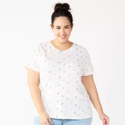 Plus Size Sonoma Goods For Life® Everyday Crewneck Tee -Adidas shop 5259072 Multi Color Sun