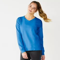Women's Tek Gear® French Terry Sweatshirt -Adidas shop 5260067 Beyond Blue
