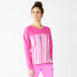 Women's Tek Gear® French Terry Sweatshirt -Adidas shop 5260067 Pink Trillion