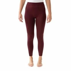 Women's MUK LUKS Fleece Lined Leggings -Adidas shop 5261928 Burgundy