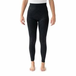 Women's MUK LUKS Fleece Lined Embossed Leggings -Adidas shop 5261936 Black Snowflake