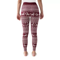 Women's MUK LUKS Jaquard Fleece Lined Leggings -Adidas shop 5261938 ALT