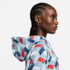 Women's Nike Sportswear Essentials Printed Hoodie -Adidas shop 5267092 ALT3