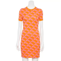 Women's Nike Sportswear Essential Printed Bodycon Dress -Adidas shop 5267094 Safety Orange