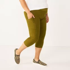 Plus Size Sonoma Goods For Life® Crossover Waist Crop Leggings 9 Plus Size Sonoma Goods For Life® Crossover Waist Crop Leggings -Adidas shop 5271394 Odyssey Green