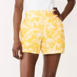 Women's Nine West Mid-Rise Pull-On Soft Shorts -Adidas shop 5280255 Camo Floral