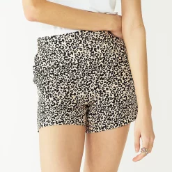 Women's Nine West Mid-Rise Pull-On Soft Shorts