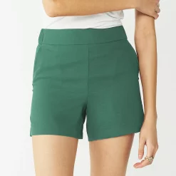 Women's Nine West Mid-Rise Pull-On Soft Shorts -Adidas shop 5280255 Huxley Blue